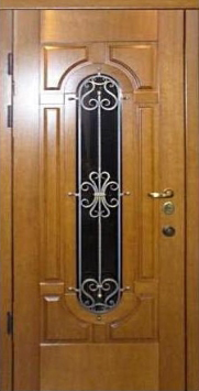 Стальная дверь Двербург С56 со стеклом 90см х 200см
