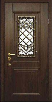 Входная металлическая дверь Двербург С52 с окном 90см х 200см