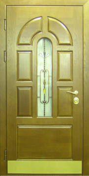 Входная металлическая дверь Двербург С25 с окном и решеткой 90см х 200см
