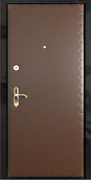 Дверь входная стальная эконом класса Двербург В10 90см х 200см