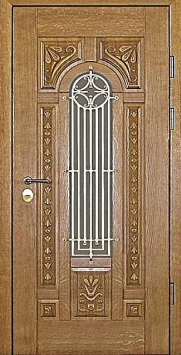 Стальная дверь Двербург С74 со стеклом 90см х 200см