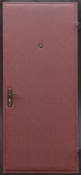 Стальная дверь эконом-класса с замком ПРО-САМ (DV-007)