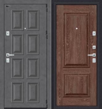 Дверь Рокки Д1 2 (Светлый, Темный дуб)
