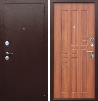 Металлическая дверь Цитадель Гарда 6см Дуб Рустикальный
