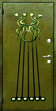 Дверь железная уличная Двербург ПН15 90см х 200см