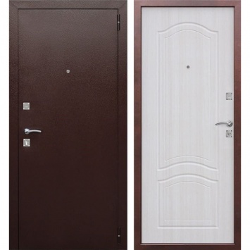 Входная металлическая дверь Доминанта (Антик Медь / Ясень белый)
