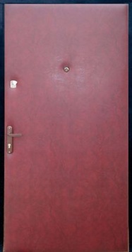 Металлическая дверь с винилискожей и замком Kale (DV-025) 80см х 200см