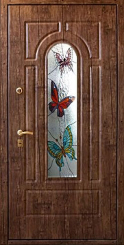 Входная дверь Двербург С78 со стеклом и ковкой