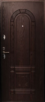 Дверь Монгол E1 1 (Светлый, Темный дуб, Серый)