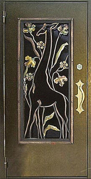 Стальная дверь Двербург С4 с окном 90см х 200см