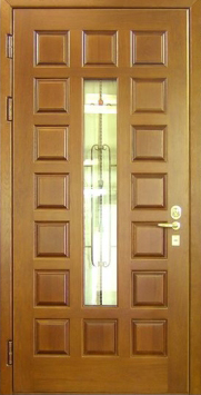Стальная дверь Двербург С93 со стеклом 90см х 200см