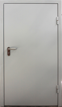 Бойлерная дверь техническая однопольная с панелью хдф гладкой 6мм 2200х1100