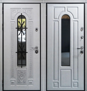 Дверь Лаура Д3 1 с окном и ковкой