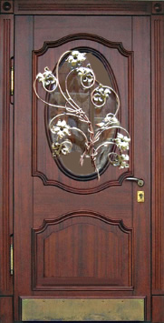 Входная стальная дверь Двербург С42 с окном 90см х 200см